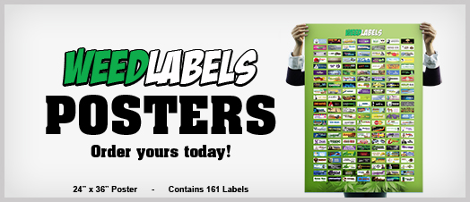 Weed Labels Posters